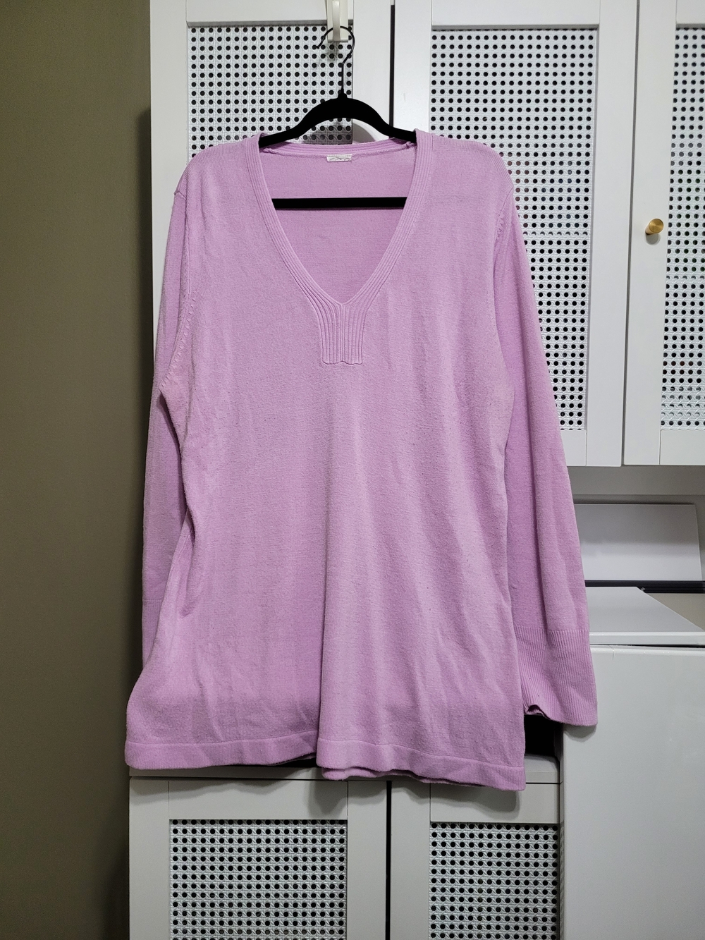 Lane Bryant Lavender V-Neck Sweater
